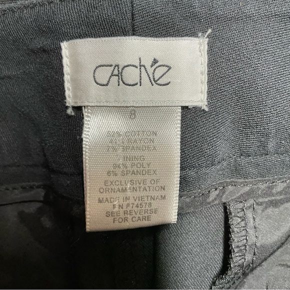 Cache Pants Black Ankle Size 8 - Picture 4 of 11